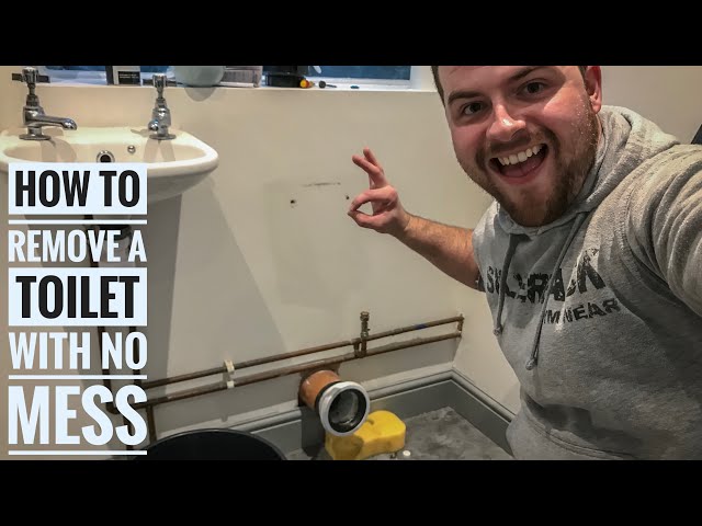 How to remove a toilet