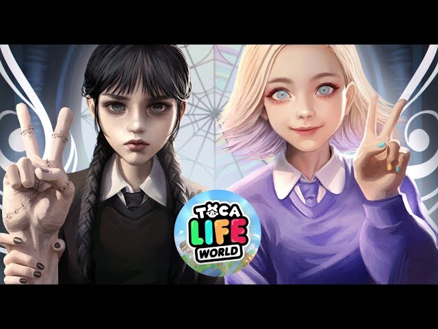 Wednesday Addams and Enid Sinclair Room |  Toca Life World  |  Toca Boca | Toca Life With Vienne