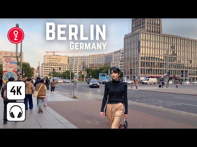 BERLIN - Germany 🇩🇪 4K Walking Tour | Iphone 15 Pro 📹 Berlin is getting cold and windy 🥶