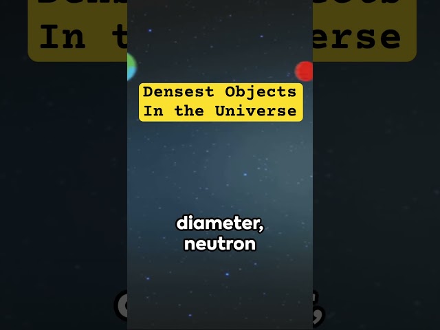 Densest object in the Universe #neutronstars #neutron #space #cosmology