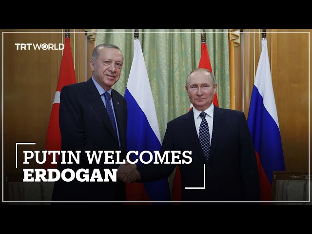 Russian President Putin welcomes Turkish President Erdogan in Sochi for talks