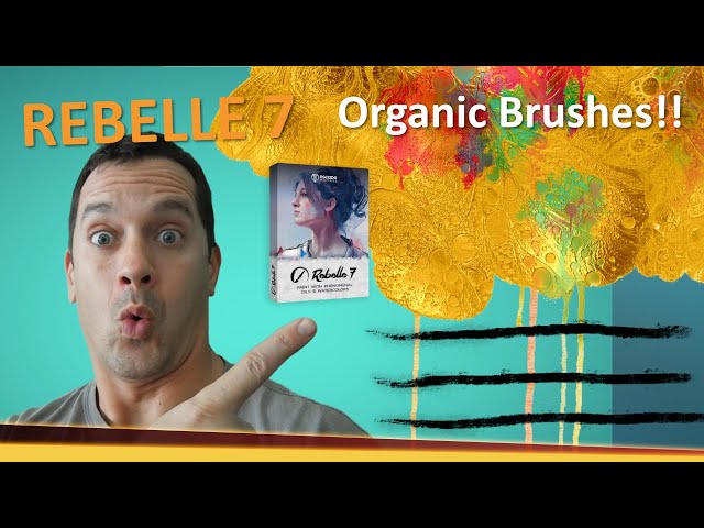 Rebelle 7 Brushes pack - ORGANIC Brushes, UNIQUE on every stroke!