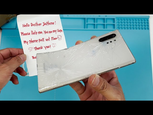 Galaxy Note 10 Plus Fell From 2nt Floor! Can it be restored? - Destroyed phone restoration