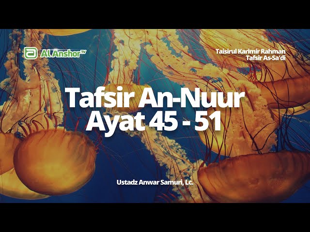 Tafsir Surah An-Nuur Ayat 45-51 - Ustadz Anwar Samuri, Lc. | Tafsir As-Sa'di
