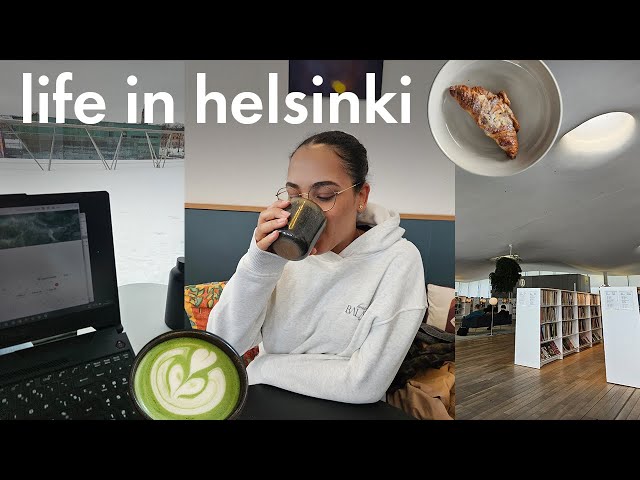 Life in Helsinki | productive days, cafés, getting work done, library visit 📚