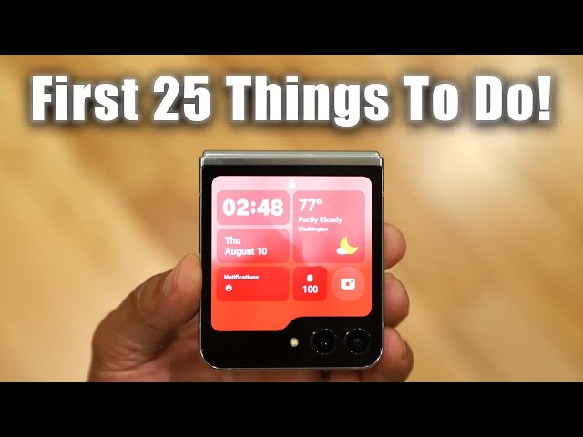 Samsung Galaxy Z Flip 5 - First 25 Things To Do!