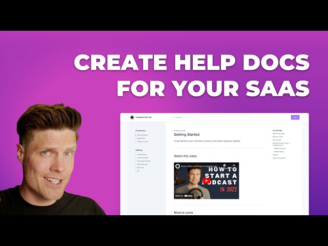 Create help docs for your SaaS – Subsection review
