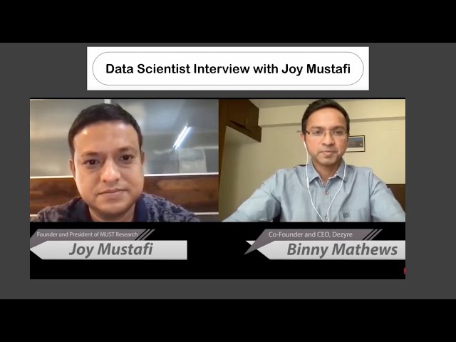 Expert Talks with Joy Mustafi - Founder and President of MUST Research