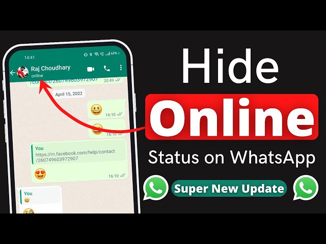 How to hide online status on Whatsapp (Without any app) | Whatsapp New Update 2022