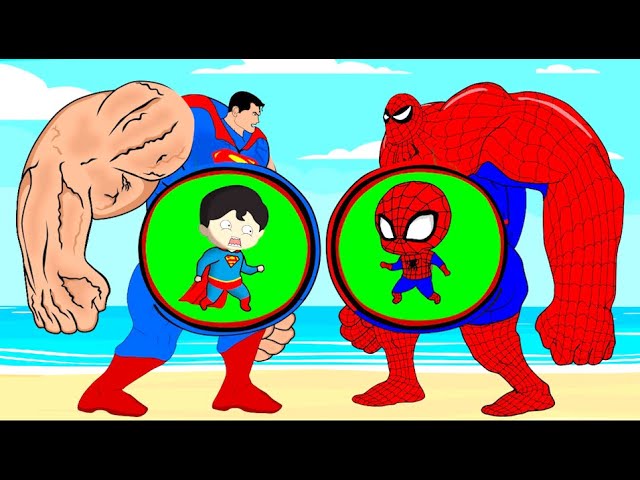 Evolution Of SPIDER-MAN PREGNANT vs Evolution Of SUPER-MAN : Who Is The King Of Super Heroes?