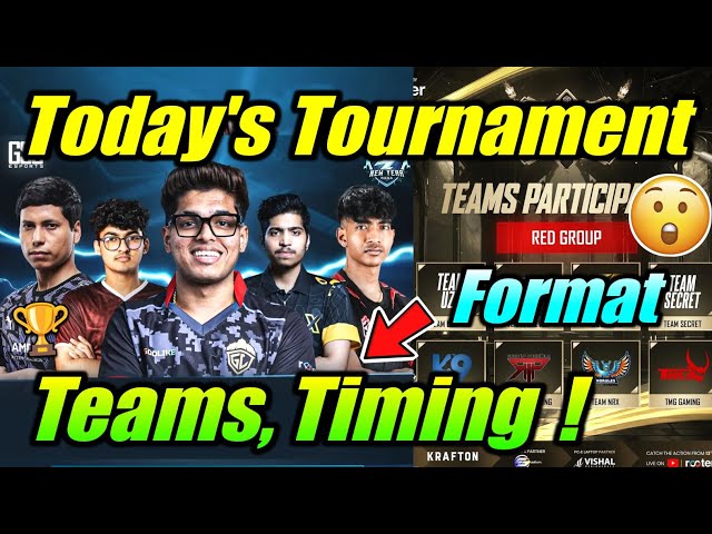 Today's Tournament Details 😮 Teams, Timing, Format 🔥 News