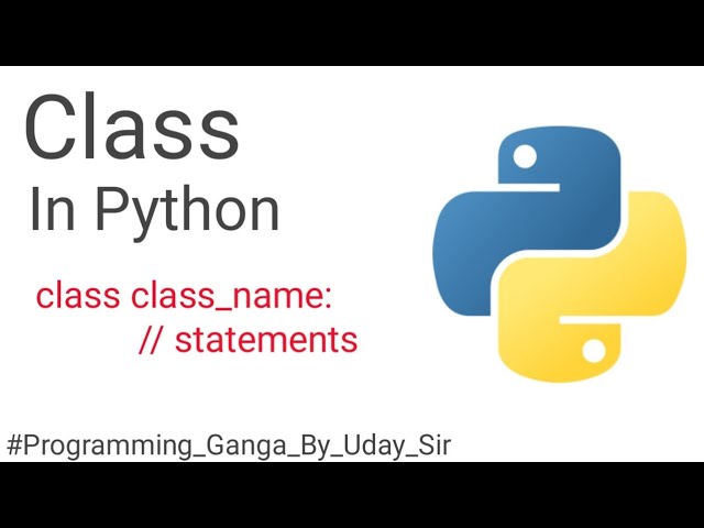 Class in Python | Class Constructor Object in Python