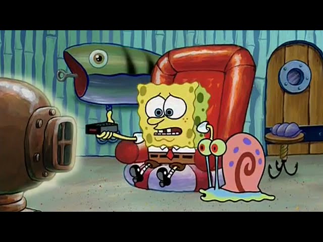 Spongebob gets caught watching Mr. Krabs