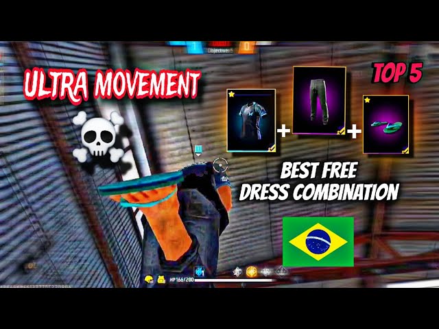 free fire best dress combination👕👖 | free style dress combination | Brazilian dress combination