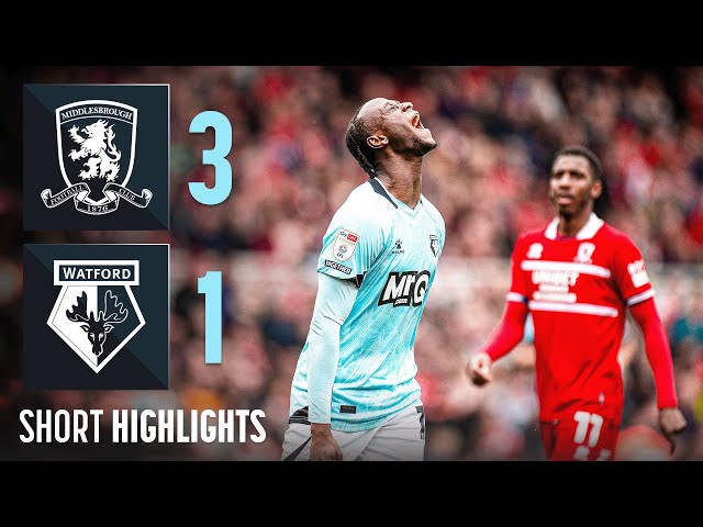 Middlesbrough 3-1 Watford | Short Highlights