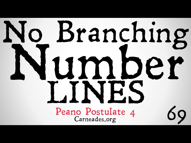 No Branching Number Lines (Peano Postulate 4)
