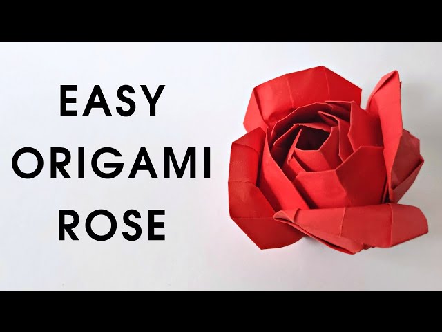 Origami MODULAR ROSE | How to make a paper rose