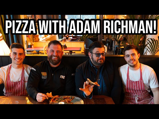 We Try 75 Slices Pizza With Adam Richman From Man Vs Food! Dream Come True Review