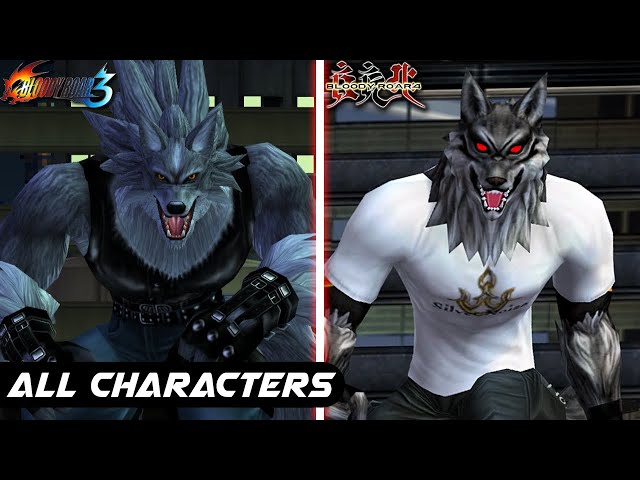 Bloody Roar 3 vs Bloody Roar 4 (Primal Fury) - All Character Models Comparison