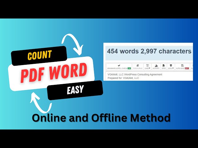 How to Check the Word Count of PDF Documents Online and Offline