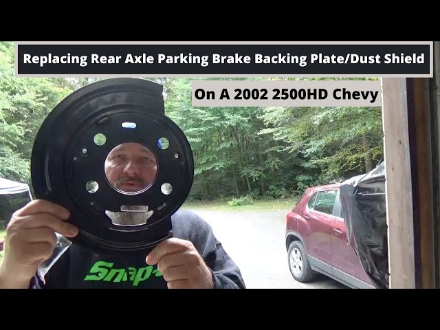 Dust Shield/Backing Plate Replacement on Rear Axle on A 2500HD  Chevy