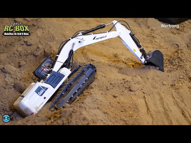 NEW 1/16 SCALE EARTH DIGGER  G101H AMEWI RC EXCAVATOR IN DIFFICULT POSITION