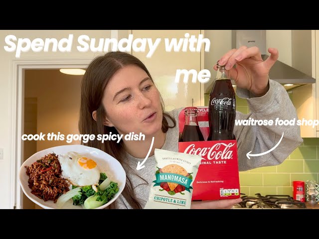 Spend a *hungover* Sunday with me  I  Waitrose grocery haul, snacking, sofa time