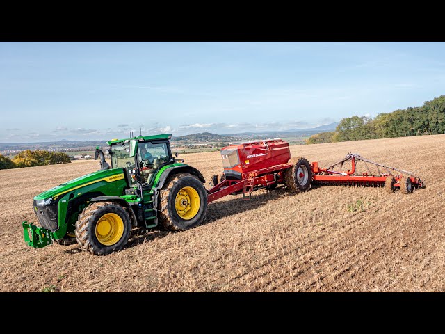 HORSCH AgroVation - CTF No-till sowing 2023 - Horsch Avatar 12.25 & John Deere 8R 410