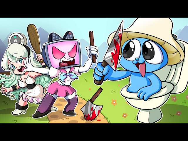 DAILY LIFE but SMURF CAT Vs TV Woman, Air Purifier Woman | Skibidi Multiverse + Smurf Cat Animation!