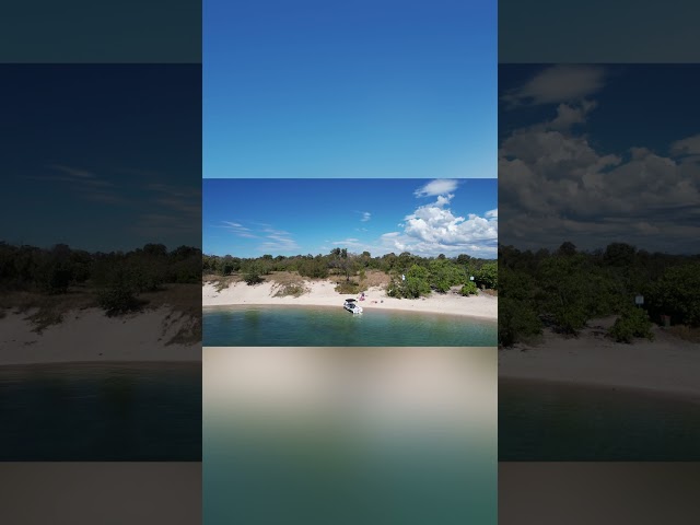 #Island Escape...Wavebreak Island #drone footage #shorts
