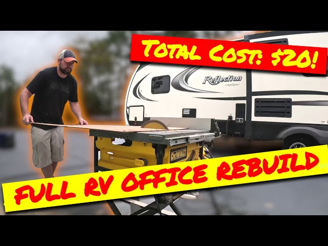 Building a custom office in our RV