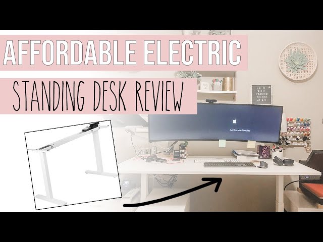 Affordable Electric Standing Desk - Amazon Vivo Standing Desk Using Ikea Tabletop Under $300