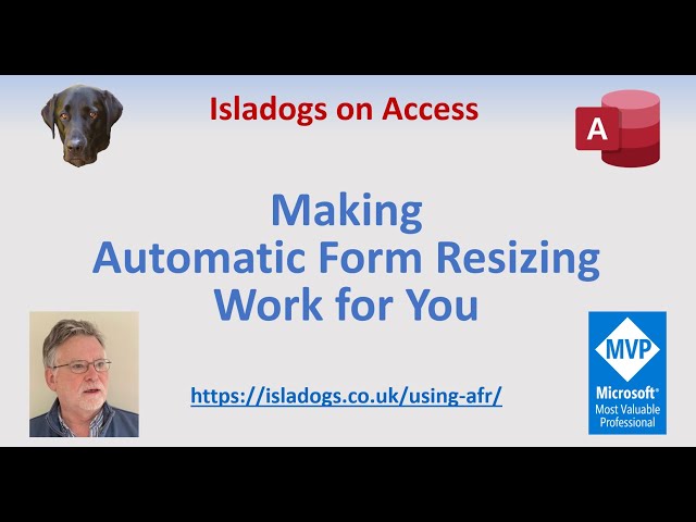 Making Automatic Form Resizing Work for You