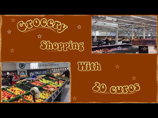 What Can 20 euros/25 USD Buy In France|Grocery Shopping in France *Vlog|Cost of living  in France 🇫🇷