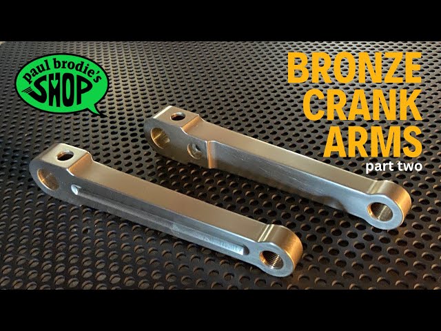 Milling the BRONZE CRANK ARMS for the 1894 Giraffe Bike - part two // paul brodie's shop