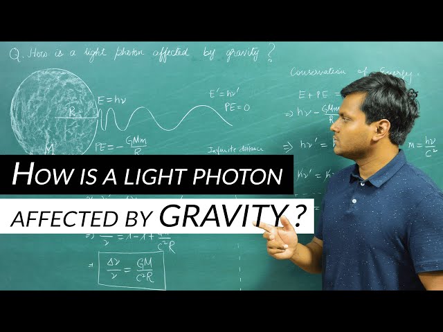 How is a light photon affected by Gravity?