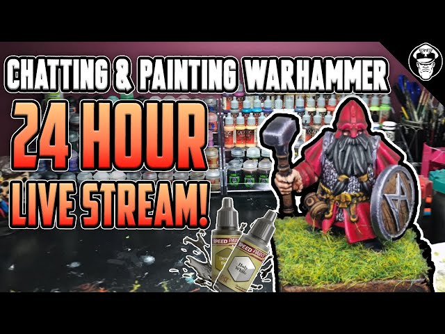 24 Hour Painting Challenge! Last Stream of 2023 | Just Chatting | Warhammer 40,000
