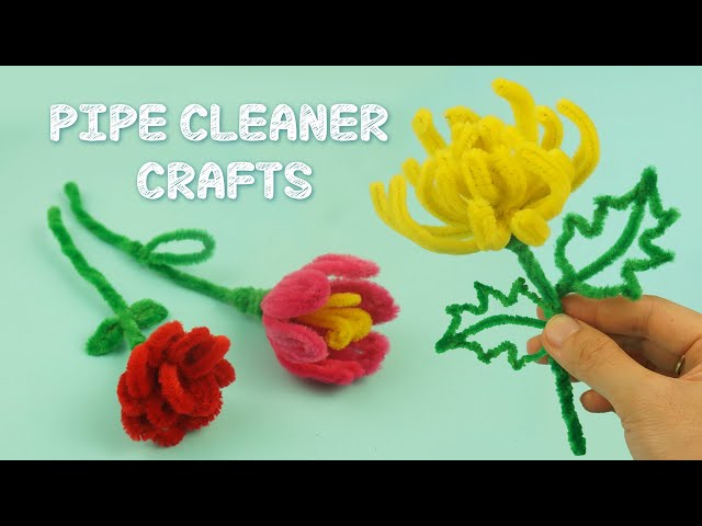 3 Amazing Flowers with PIPE CLEANER | Pipe cleaner Crafts