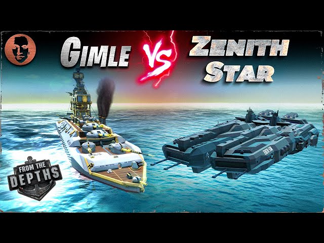 Gimle VS. Millenium Zenith Star - From the Depths Battleship Battle