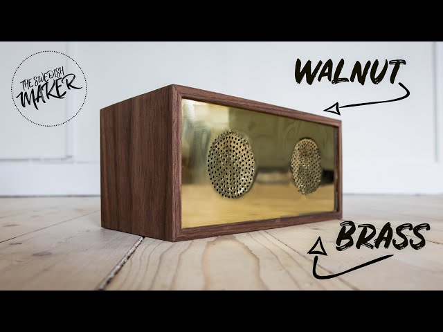 Retro DIY Bluetooth Speaker - Walnut and Brass