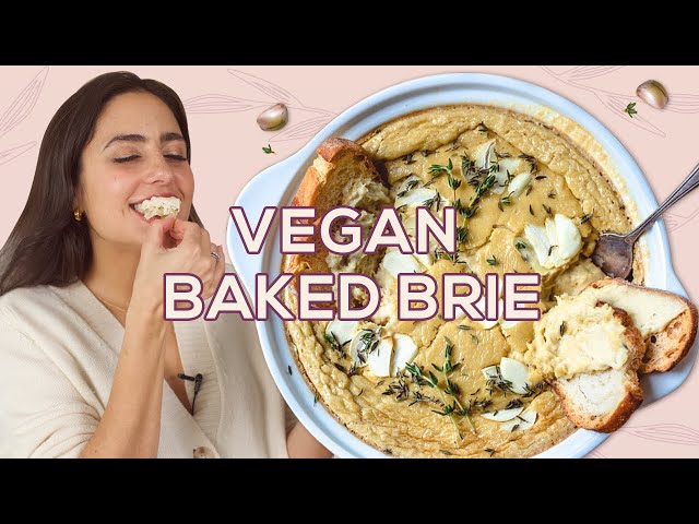 Homemade Gooey Vegan Cheese Recipe (Baked Brie) - Two Spoons