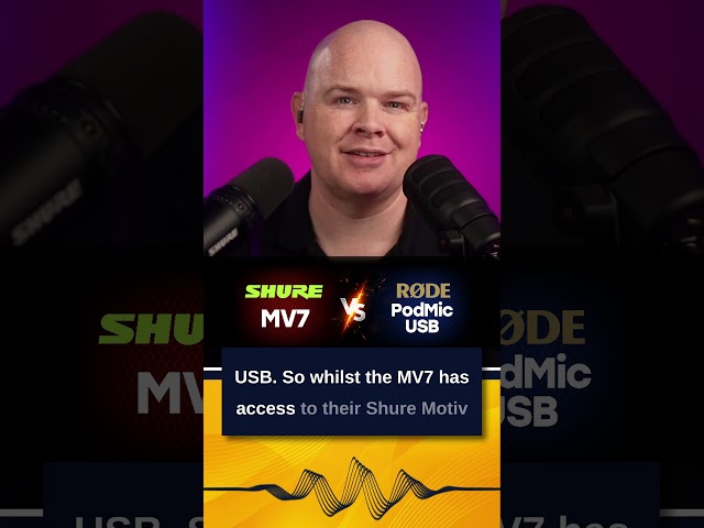 Shure MV7 VS RØDE PodMic USB - Which should you choose?