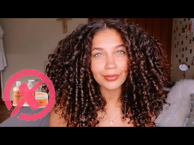 HOW TO STYLE YOUR CURLS WITH NO PRODUCT! Product free curly hair routine for MAX definition
