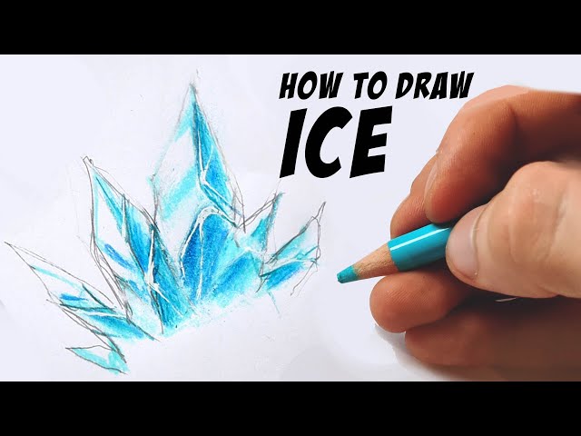 HOW TO DRAW ICE | Tutorial | #shorts | DrawlikeaSir