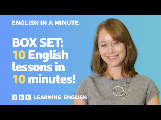 BOX SET: English In A Minute 1 – TEN English lessons in 10 minutes!