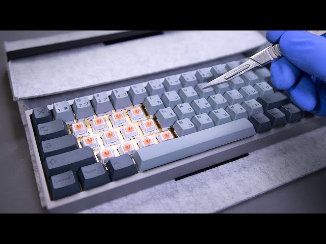 Custom Mechanical Keyboard With Holy Panda  Switches Unboxing  - ASMR