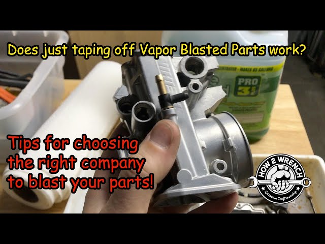 Can you tape parts and vapor blast them WITHOUT disassembly after ? PROOF to this debate!