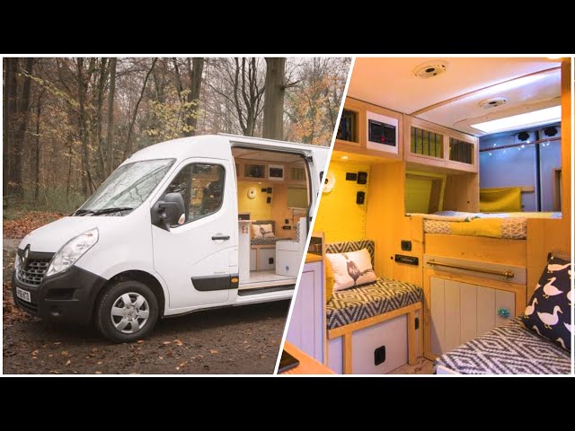 PRACTICAL Van Conversion with 2 Double Beds, Massive Storage & Heated Garage 🔥🚐 Full Tour