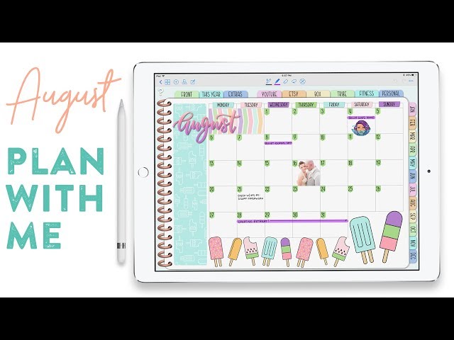 Digital Plan With Me: August, 2018