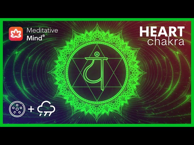 💚 Heart Chakra Healing with HANG Drum + Rain Music || Attract Love || Let Go Of Emotional Pain